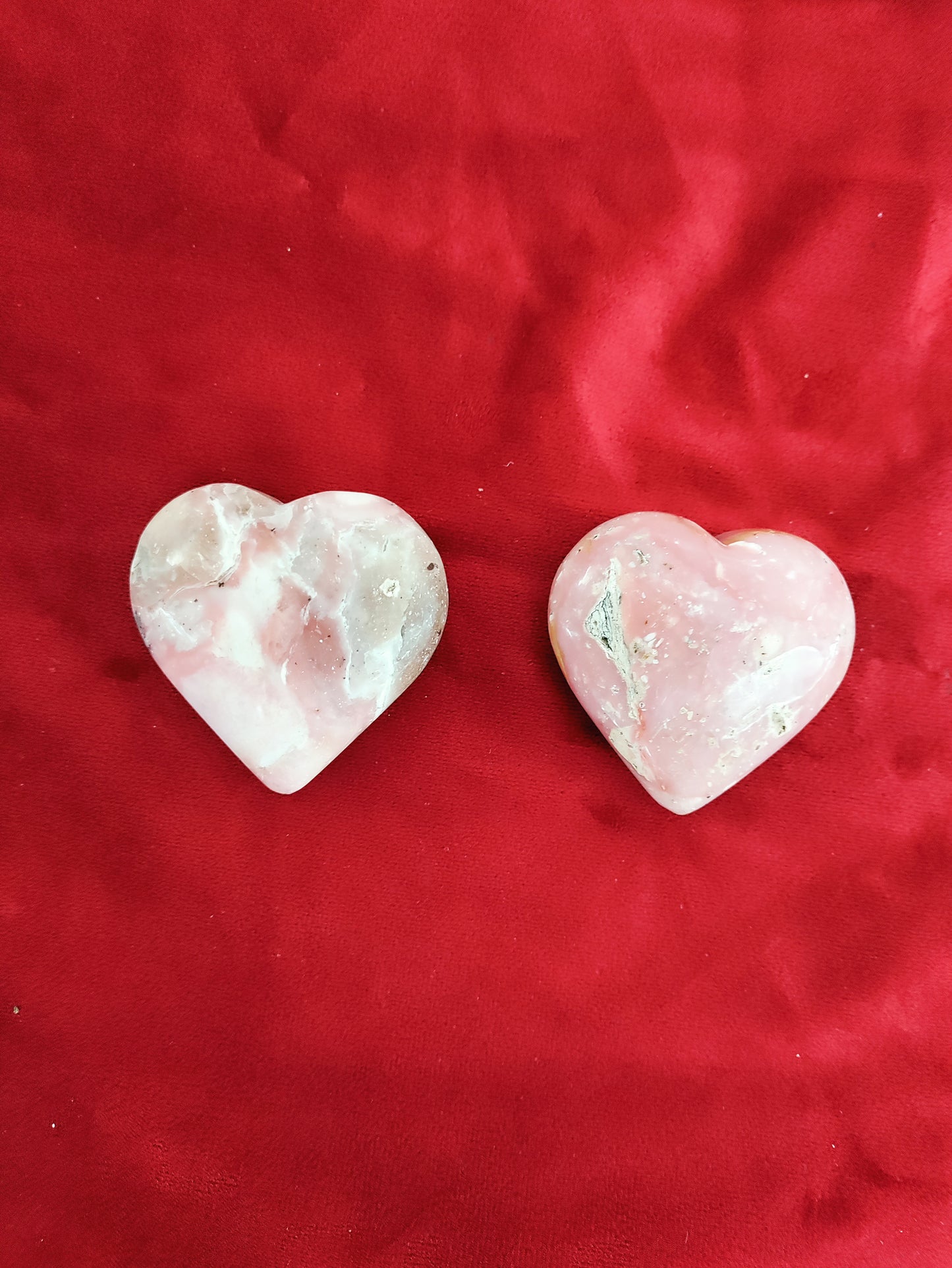 Roze opaal hart
